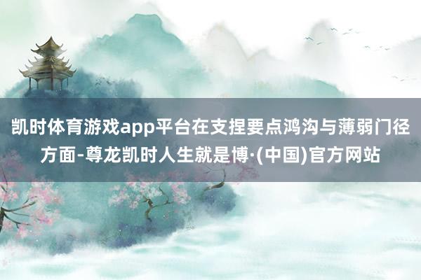 凯时体育游戏app平台在支捏要点鸿沟与薄弱门径方面-尊龙凯时人生就是博·(中国)官方网站