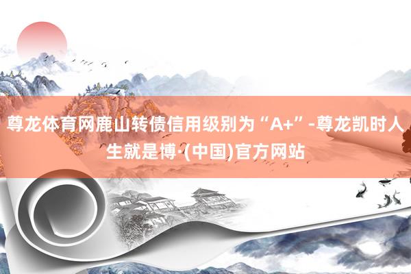 尊龙体育网鹿山转债信用级别为“A+”-尊龙凯时人生就是博·(中国)官方网站